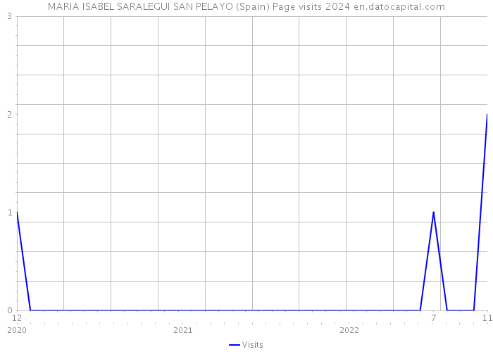 MARIA ISABEL SARALEGUI SAN PELAYO (Spain) Page visits 2024 