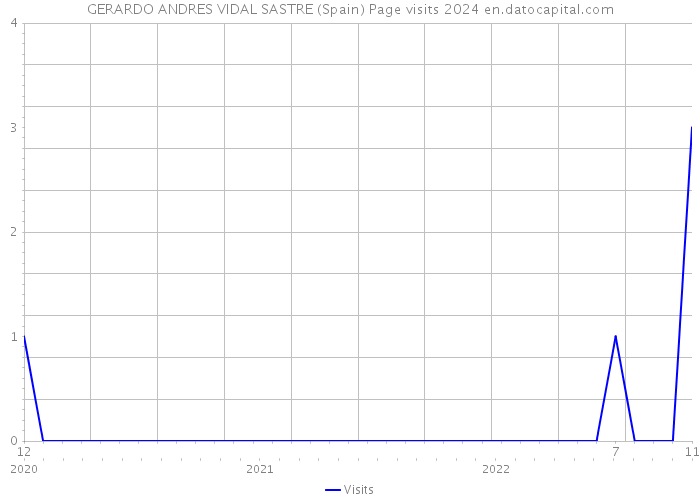 GERARDO ANDRES VIDAL SASTRE (Spain) Page visits 2024 