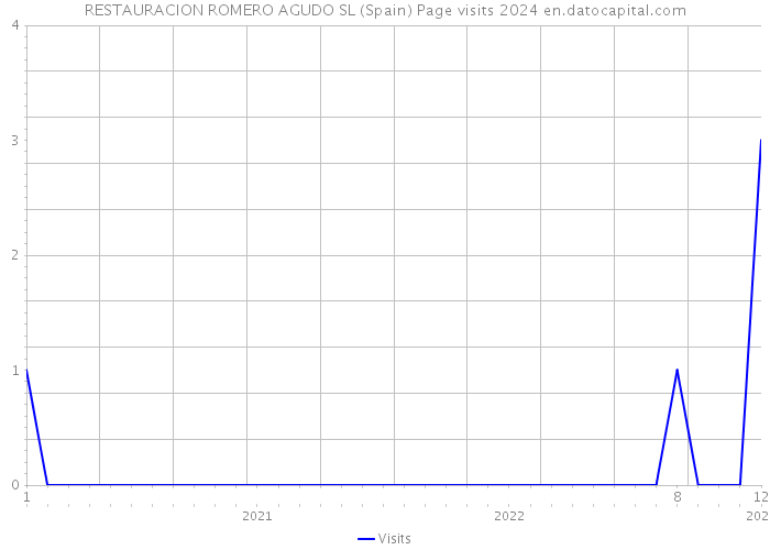 RESTAURACION ROMERO AGUDO SL (Spain) Page visits 2024 