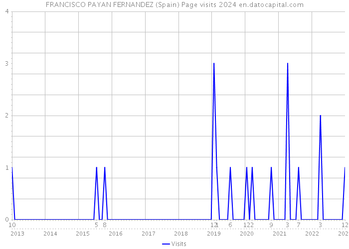 FRANCISCO PAYAN FERNANDEZ (Spain) Page visits 2024 