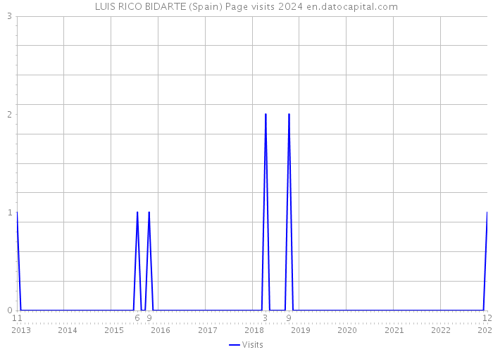 LUIS RICO BIDARTE (Spain) Page visits 2024 