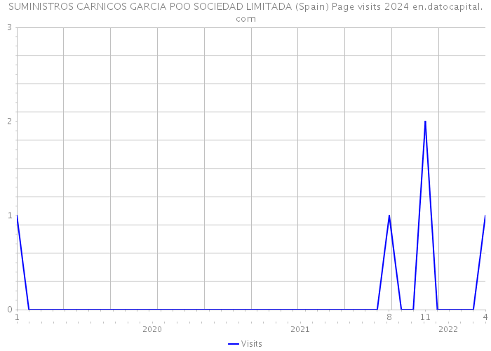 SUMINISTROS CARNICOS GARCIA POO SOCIEDAD LIMITADA (Spain) Page visits 2024 