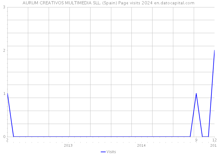 AURUM CREATIVOS MULTIMEDIA SLL. (Spain) Page visits 2024 