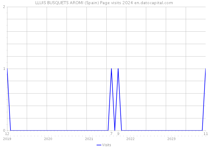 LLUIS BUSQUETS AROMI (Spain) Page visits 2024 