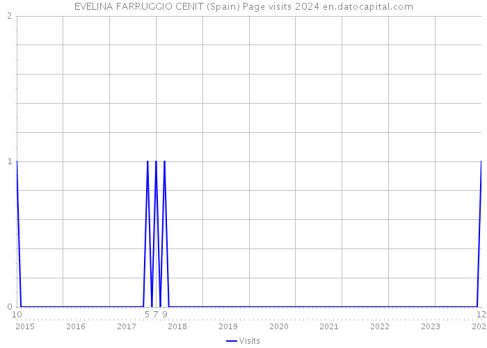 EVELINA FARRUGGIO CENIT (Spain) Page visits 2024 