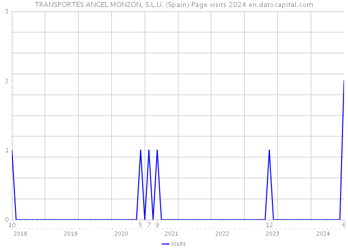 TRANSPORTES ANGEL MONZON, S.L.U. (Spain) Page visits 2024 