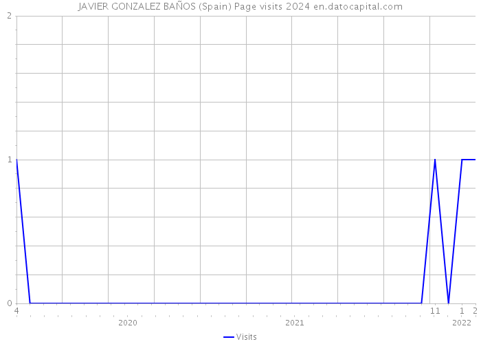 JAVIER GONZALEZ BAÑOS (Spain) Page visits 2024 