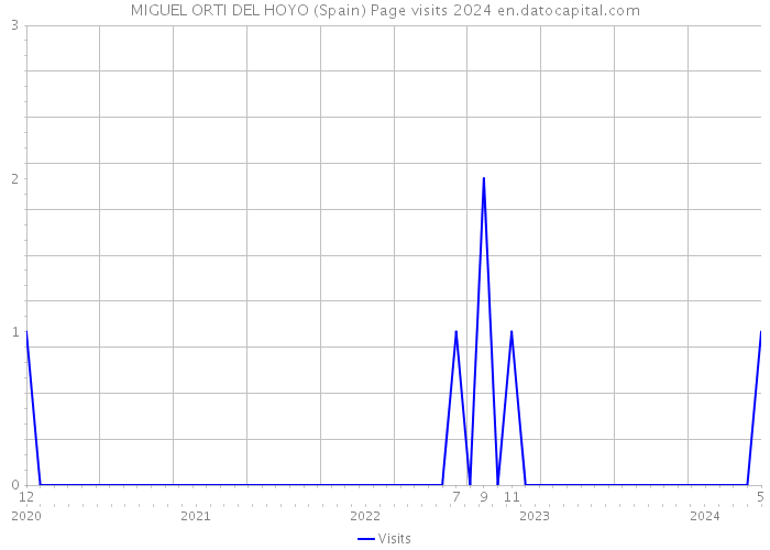 MIGUEL ORTI DEL HOYO (Spain) Page visits 2024 