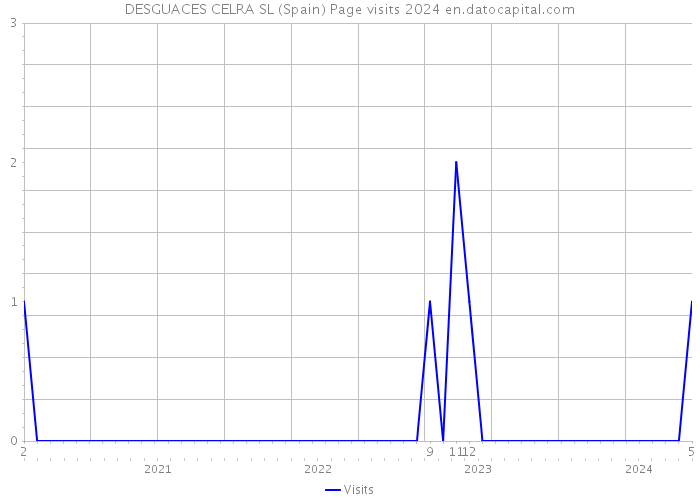 DESGUACES CELRA SL (Spain) Page visits 2024 
