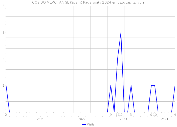 COSIDO MERCHAN SL (Spain) Page visits 2024 