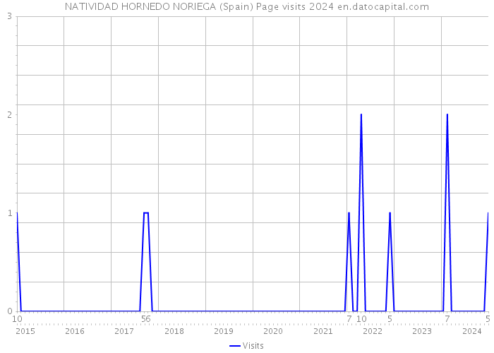NATIVIDAD HORNEDO NORIEGA (Spain) Page visits 2024 
