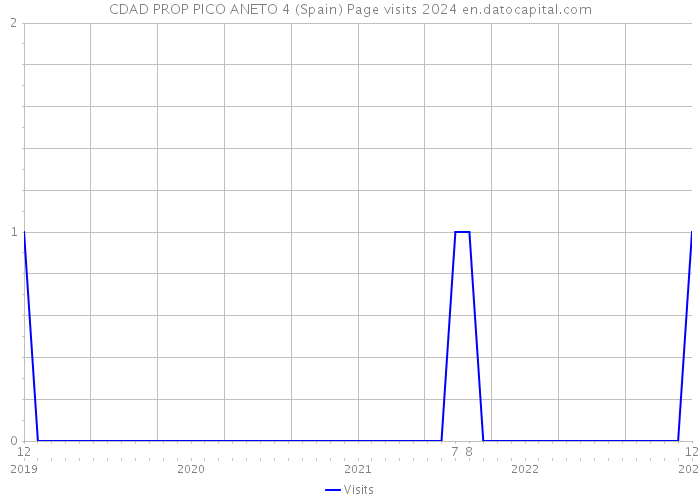 CDAD PROP PICO ANETO 4 (Spain) Page visits 2024 