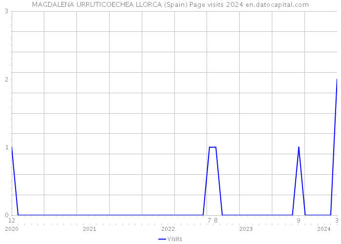 MAGDALENA URRUTICOECHEA LLORCA (Spain) Page visits 2024 