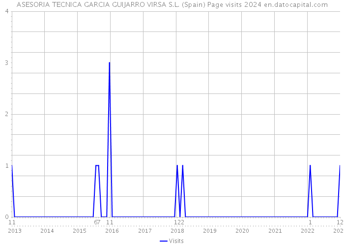 ASESORIA TECNICA GARCIA GUIJARRO VIRSA S.L. (Spain) Page visits 2024 