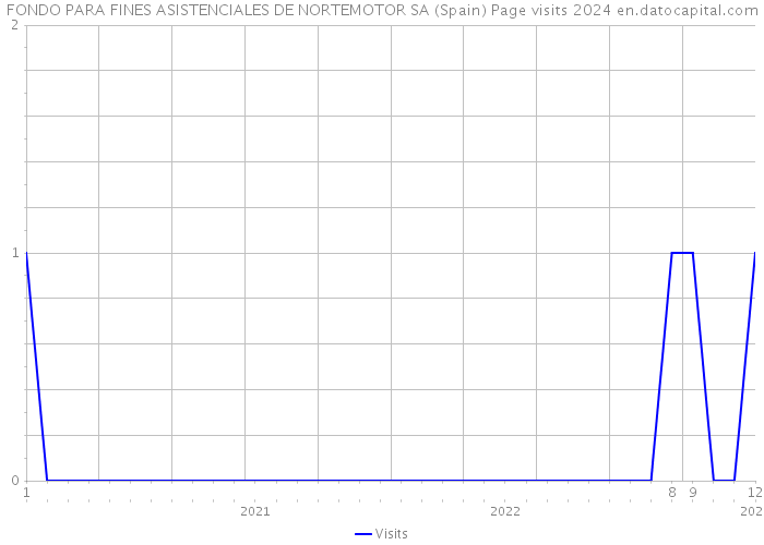 FONDO PARA FINES ASISTENCIALES DE NORTEMOTOR SA (Spain) Page visits 2024 