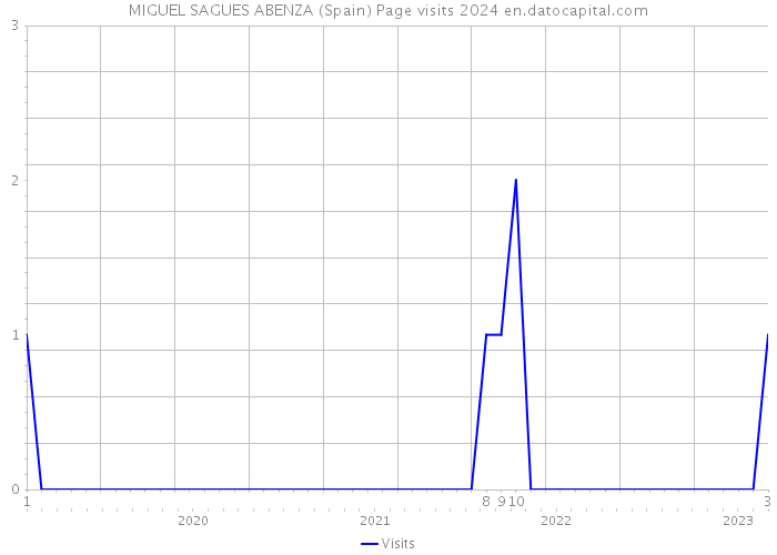 MIGUEL SAGUES ABENZA (Spain) Page visits 2024 