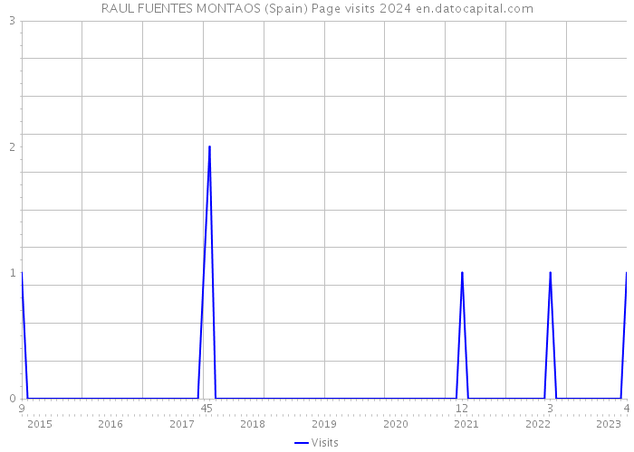 RAUL FUENTES MONTAOS (Spain) Page visits 2024 