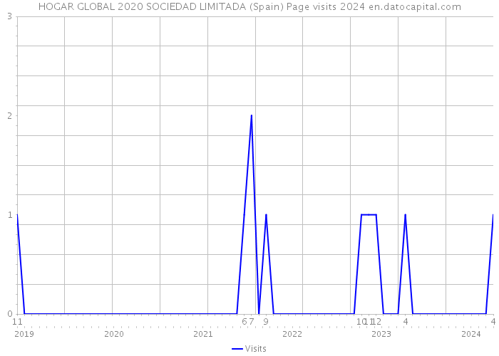 HOGAR GLOBAL 2020 SOCIEDAD LIMITADA (Spain) Page visits 2024 