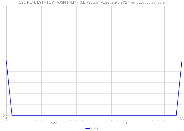 121 REAL ESTATE & HOSPITALITY S.L. (Spain) Page visits 2024 