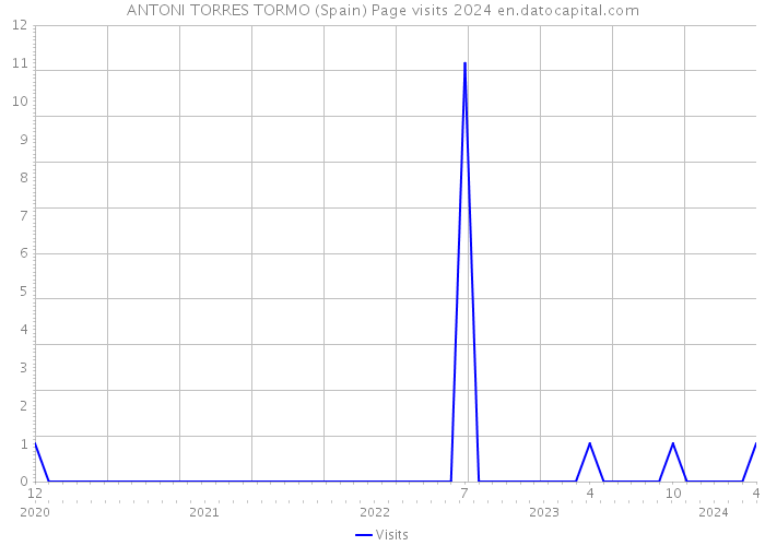 ANTONI TORRES TORMO (Spain) Page visits 2024 