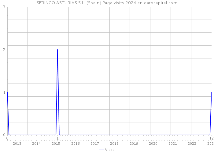 SERINCO ASTURIAS S.L. (Spain) Page visits 2024 