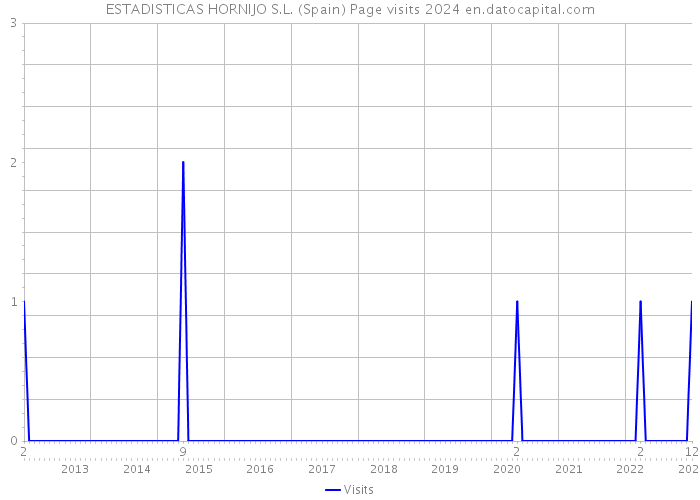 ESTADISTICAS HORNIJO S.L. (Spain) Page visits 2024 