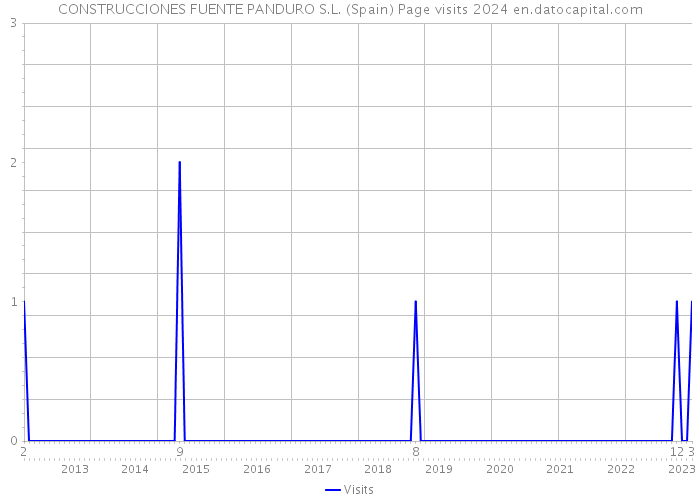 CONSTRUCCIONES FUENTE PANDURO S.L. (Spain) Page visits 2024 