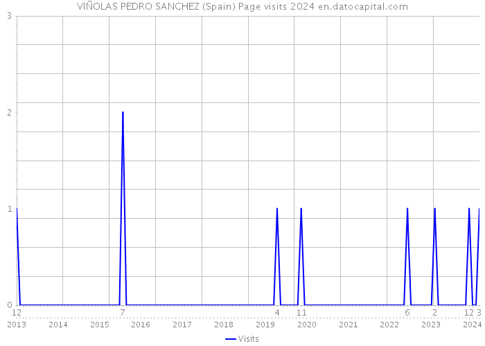 VIÑOLAS PEDRO SANCHEZ (Spain) Page visits 2024 