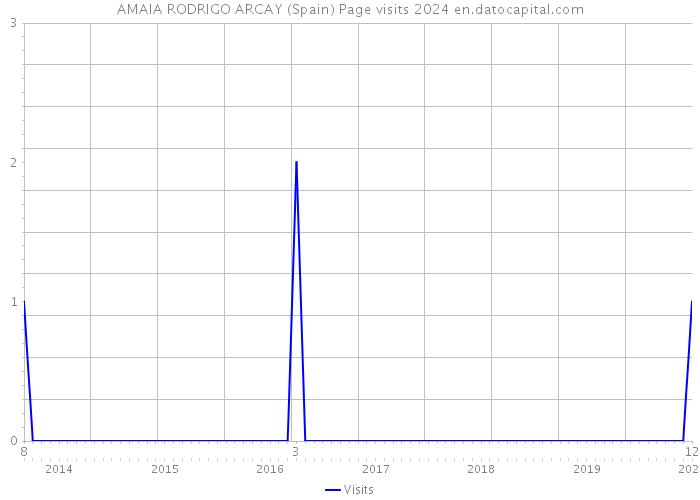 AMAIA RODRIGO ARCAY (Spain) Page visits 2024 