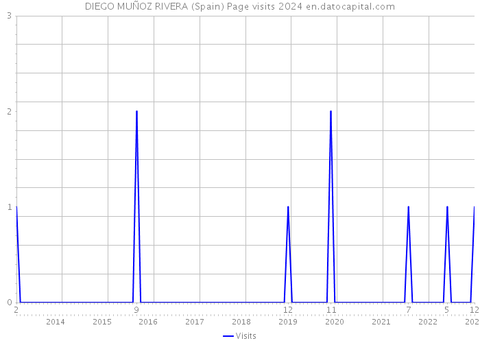 DIEGO MUÑOZ RIVERA (Spain) Page visits 2024 