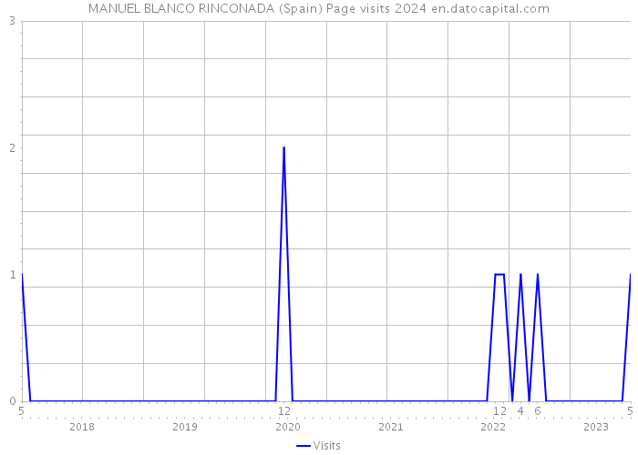 MANUEL BLANCO RINCONADA (Spain) Page visits 2024 