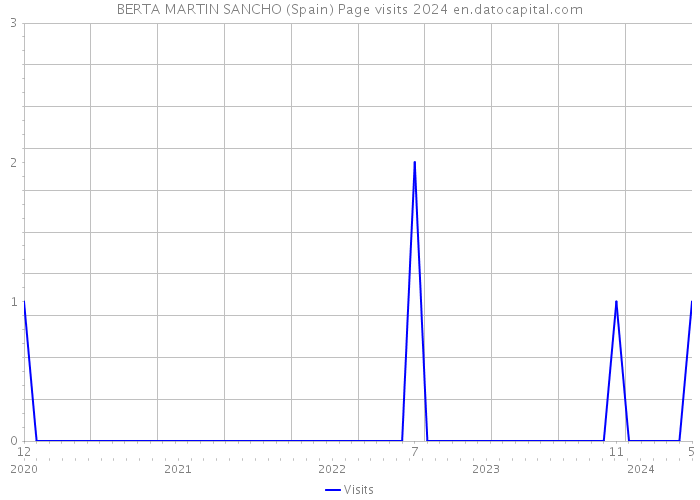 BERTA MARTIN SANCHO (Spain) Page visits 2024 