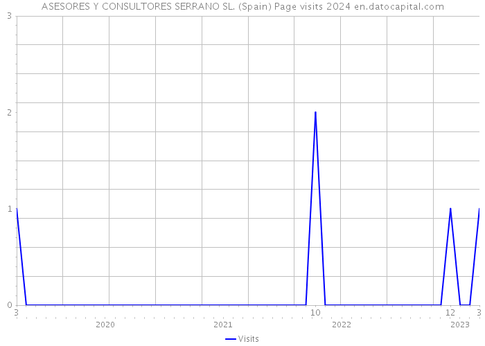 ASESORES Y CONSULTORES SERRANO SL. (Spain) Page visits 2024 