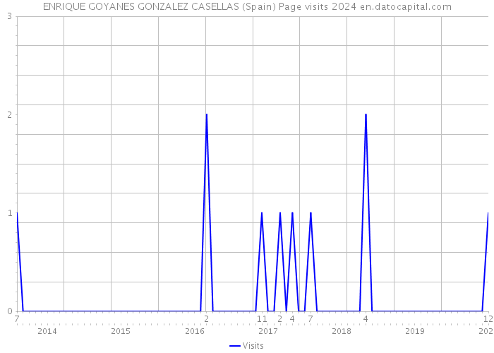 ENRIQUE GOYANES GONZALEZ CASELLAS (Spain) Page visits 2024 