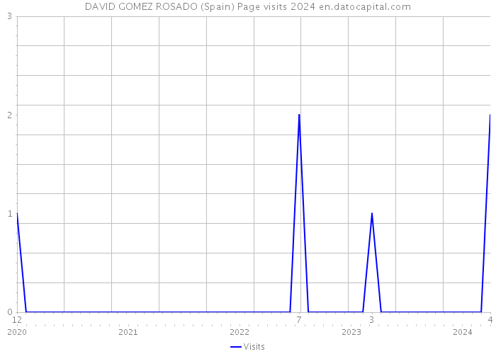 DAVID GOMEZ ROSADO (Spain) Page visits 2024 