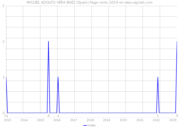 MIGUEL ADOLFO VERA BAEZ (Spain) Page visits 2024 