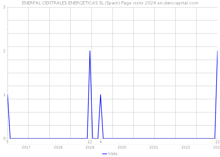 ENERPAL CENTRALES ENERGETICAS SL (Spain) Page visits 2024 