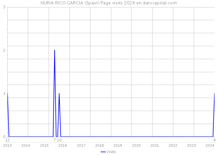 NURIA RICO GARCIA (Spain) Page visits 2024 