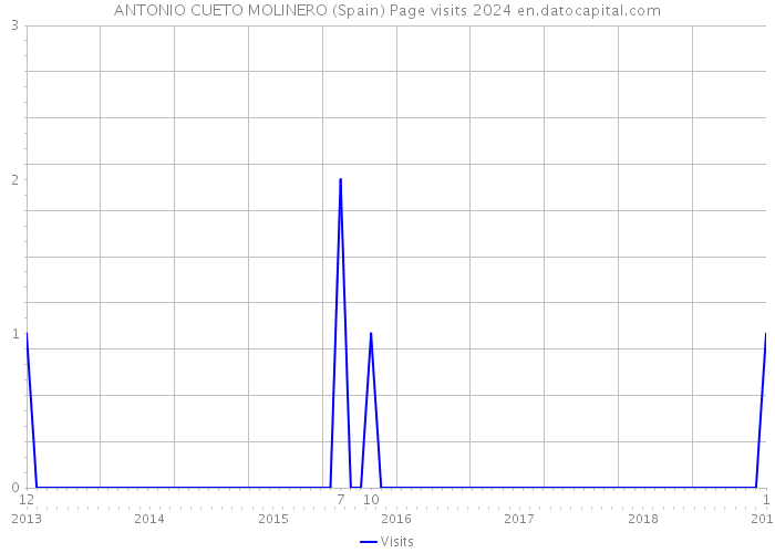 ANTONIO CUETO MOLINERO (Spain) Page visits 2024 