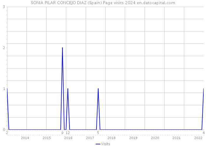 SONIA PILAR CONCEJO DIAZ (Spain) Page visits 2024 