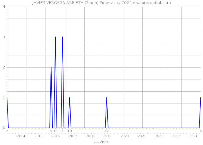JAVIER VERGARA ARRIETA (Spain) Page visits 2024 