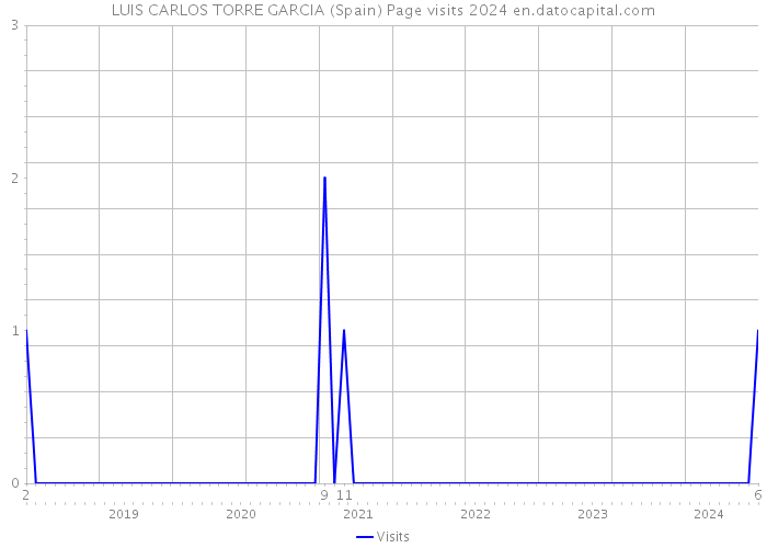 LUIS CARLOS TORRE GARCIA (Spain) Page visits 2024 