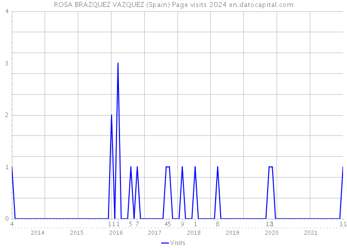 ROSA BRAZQUEZ VAZQUEZ (Spain) Page visits 2024 