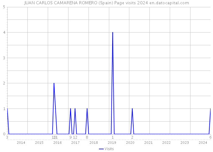 JUAN CARLOS CAMARENA ROMERO (Spain) Page visits 2024 