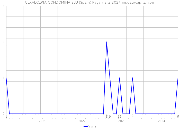 CERVECERIA CONDOMINA SLU (Spain) Page visits 2024 