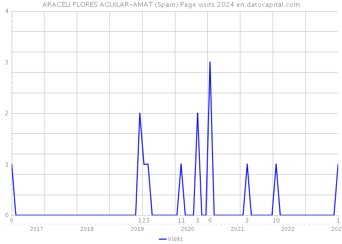 ARACELI FLORES AGUILAR-AMAT (Spain) Page visits 2024 