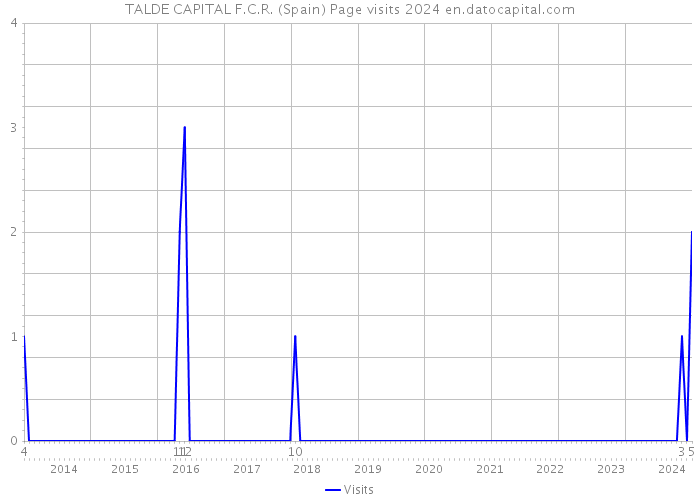TALDE CAPITAL F.C.R. (Spain) Page visits 2024 