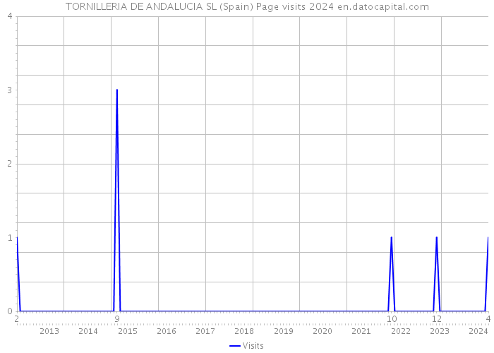 TORNILLERIA DE ANDALUCIA SL (Spain) Page visits 2024 