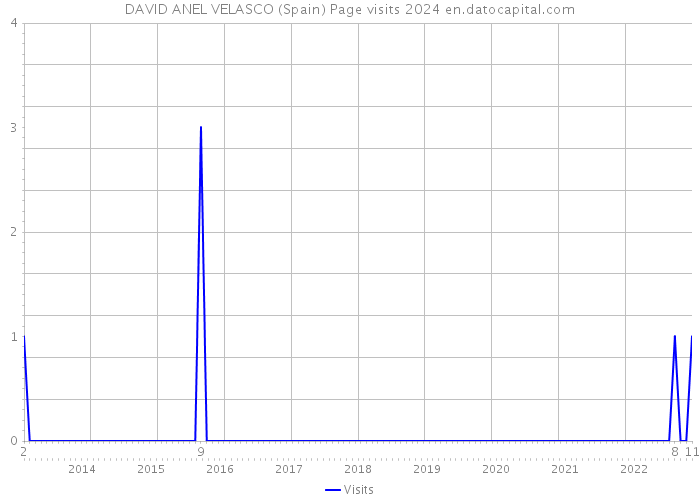 DAVID ANEL VELASCO (Spain) Page visits 2024 