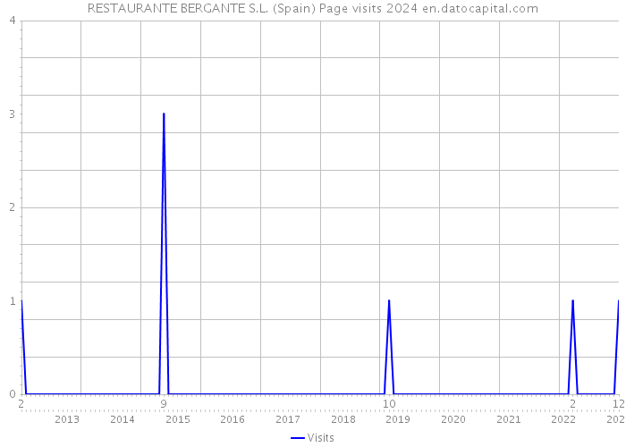 RESTAURANTE BERGANTE S.L. (Spain) Page visits 2024 